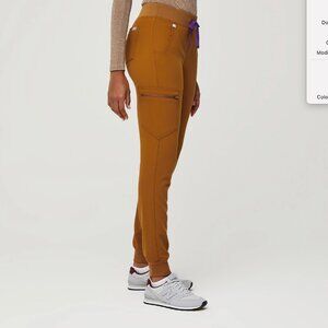 EUC FIGS Zamora Joggers in Atlantic Fall (orange)--Medium